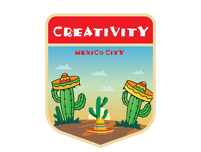 Mexico City badge illustration badge badge design badge logo brand designer illustration illustration design logo logo design logo designer logodesign logodesigner mexico mexico city mexico logo