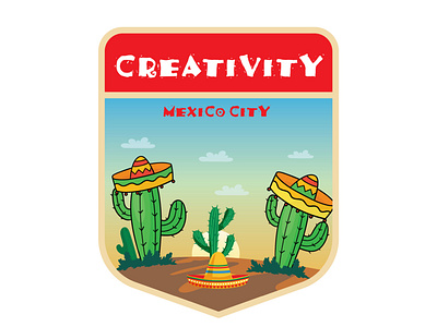 Mexico City badge illustration badge badge design badge logo brand designer illustration illustration design logo logo design logo designer logodesign logodesigner mexico mexico city mexico logo