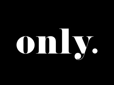 Typography logo for Only. - Creative Studio