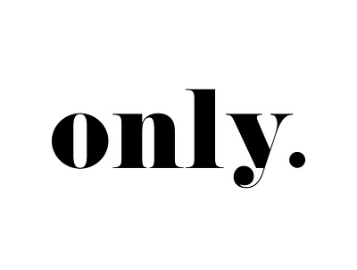 Typography logo for Only. - Creative Studio brand identity branding crative creative design creative design creative logo design designstudio graphic design graphicdesigner logo typography vector vintage