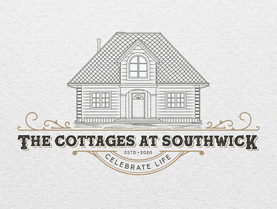 Logo design for The Cottages at Southwick. brand designer brand identity branddesigner branding graphic design graphic designer graphicdesigner illustration illustration art illustration design logo logo designer logodesigner logos retired retirement typography