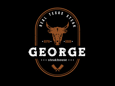 George steakhouse brand identity branddesigner branding butcher butcher shop butchery design graphic design graphicdesigner logo logo designer logodesigner steak steak house steakhouse