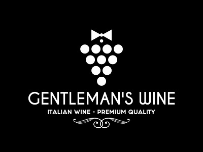 A fun logo concept for Gentleman's Wine brand identity branddesigner branding graphic design graphicdesigner logo logo designer vineyard wine wine bottle wine label wine logo winery