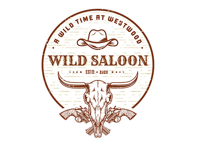 Badge concept design for western called "Wild Saloon".