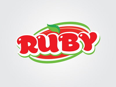 RUBY - juicy and crispy brand identity branddesigner branding crisp crispy drink logo graphic design graphicdesigner juice juice bar juice logo logo designer logodesigner