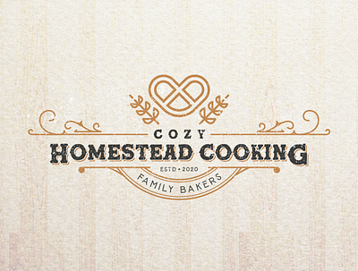 Cozy Homestead Cooking. baker bakery bakery logo bakery packaging bakerylogo brand identity branding cake cake logo cake shop graphic design graphicdesigner logo designer logodesigner