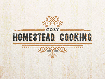 Cozy Homestead Cooking. bake baked baker bakery bakery logo bakery packaging bakerylogo brand identity cake cake logo cake shop cakery cakes graphic design graphicdesigner logodesigner