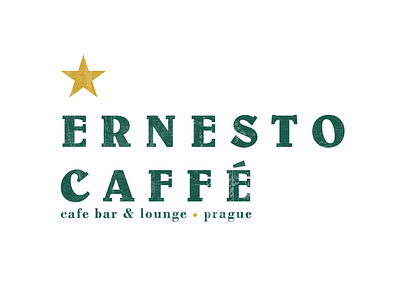 Ernesto Caffe, coffe bar & lounge logo proposal. bar logo caffe caffè che guevara chef coffe coffee cup coffee shop coffeeshop ernest graphic design graphicdesigner hotel branding hotel logo logodesigner star star logo