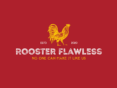 Rooster Flawless brand identity branddesigner branding chicken chicken logo chicken wings graphic design graphicdesigner logo logo designer logodesigner rooster rooster logo