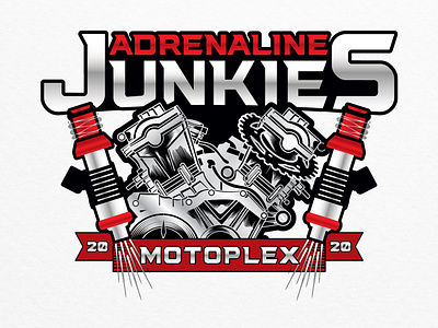 Adrenaline Junkies Motoplex Final Logo adrenaline adrenaline logo bikes engine graphic design honda logo illustration moto moto logo motoplex motorbike motorbike logo motorcycle motorcycle logo motorcycles motorplex motorsport motorsports