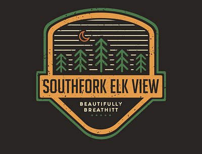 Southfork Elk View. adventure adventure logo adventure time adventurer adventures graphic design hiking illustration illustration design illustrations logodesigner mountain mountain bike mountain logo mountains outdoor outdoor badge outdoor logo outdoors