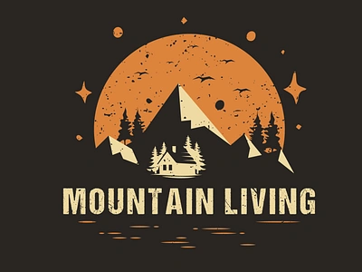 Mountain Living. Adventure/Outdoors Illustration adventure adventure logo adventure time adventurer adventures brand identity branding graphic design illustration illustration design logo logodesigner outdoor outdoor logo outdoors