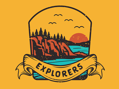 Explorers. Adventure/Outdoors Illustration