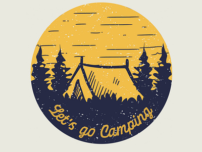 Lets go camping adventure adventure logo adventurer adventures camper campers camping camping logo graphic design hiking logocreator logodesigner logodesignersclub logomaker logotype outdoor outdoor badge outdoor logo outdoors