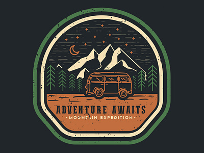 Adventure awaits. Adventure/Outdoors Illustration
