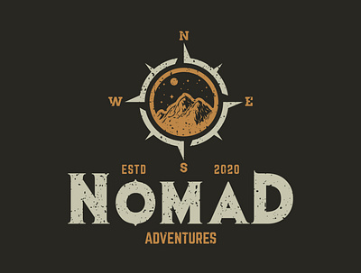 Nomad Adventure adventure adventure logo adventure time adventurer adventures logodesign logodesigner logos logotype outdoor outdoor badge outdoor logo outdoors tees teeshirt teespring tshirt tshirt art tshirtdesign tshirts