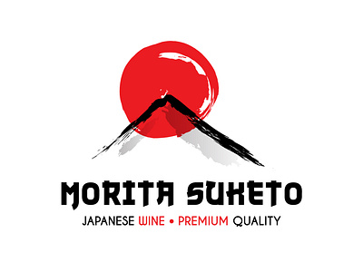 Morita Suketo, Japanese wine logo concept. branding graphic design graphicdesigner japan japanese japanese art japanese food logo designer logodesigner tokyo wine wine bottle wine label wine logo winery