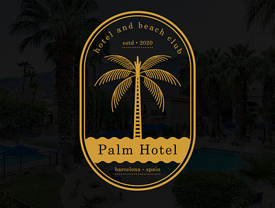 Wordmark logo design for "Palm Hotel adventure adventurelogo brand identity branding graphic design graphicdesigner hotel hotelbrand hotellogo hotelmarketing logo logodesigner logoideas logomaker palm palmlogo palmtree