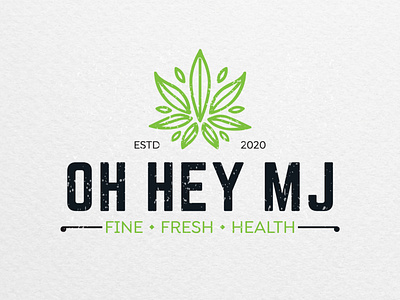 Oh hey MJ, logo proposal design. adventure branddesigner brandingagency cbd cbdlogo cbdoil graphicdesigner hemp hemplogo hempoil logodesigner logoideas logomaker marijuana marijuanaweed weed weedlogo