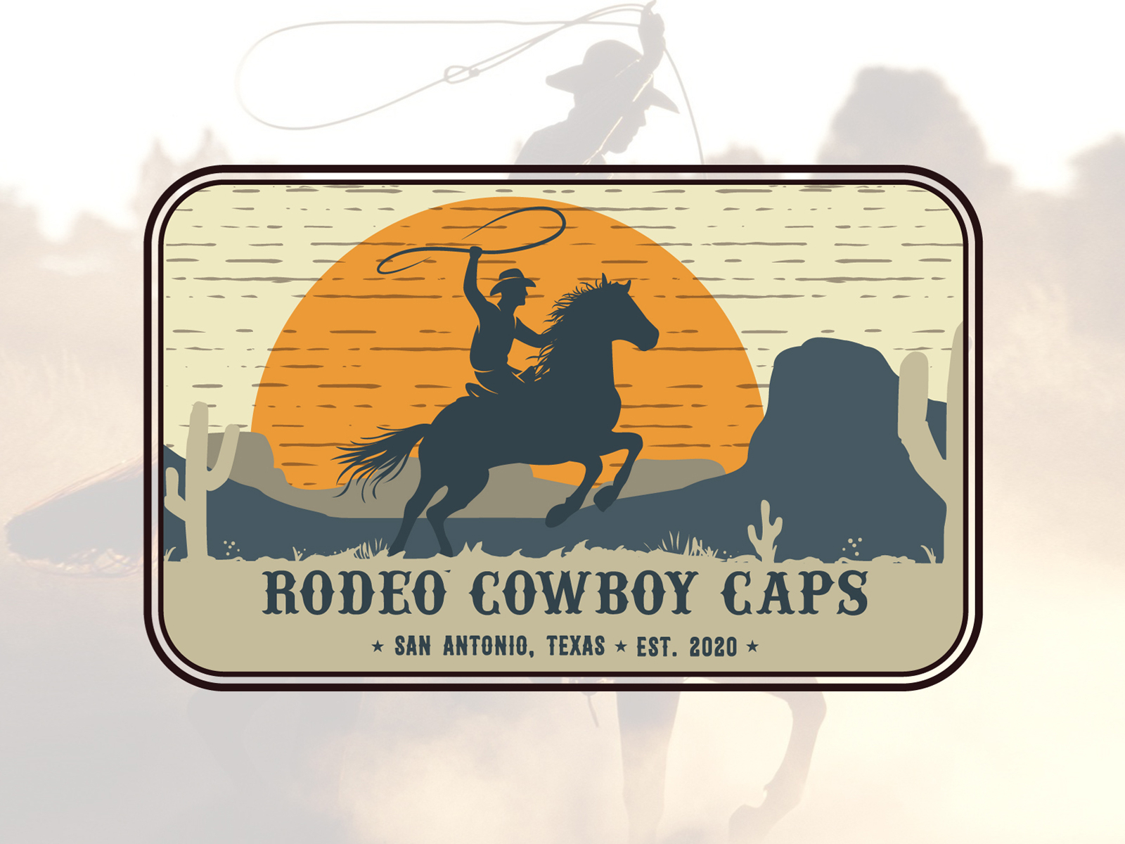 Rodeo Cowboy Caps wester patch design by Ardian | Logo Designer on Dribbble