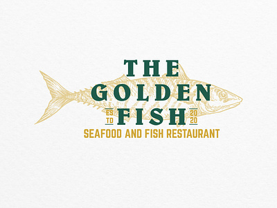 "The Golden Fish" a seafood and fish restaurant branddesigner branding fish fishing fishlogo fishlover fishrestaurant food foodlogo graphicdesigner logo logodesigner logomaker restaurant restaurantdesign restaurantlogo sea seafood seafoodlogo