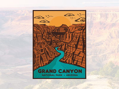 Grand Canyon National Park illustration.