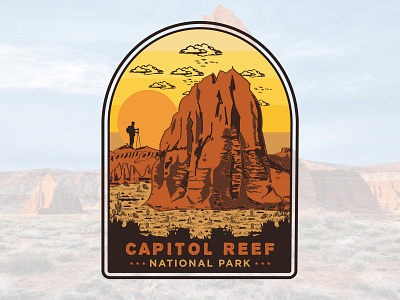 Illustration of Capitol Reef - Utah.