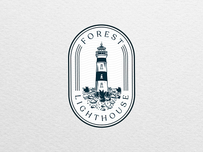 Forest Lighthouse badge design badge logo badgelogo branding branding designer graphic designer lighthouse lighthouse logo logo designer logo ideas logo maker logo type logos vintage design vintage logo