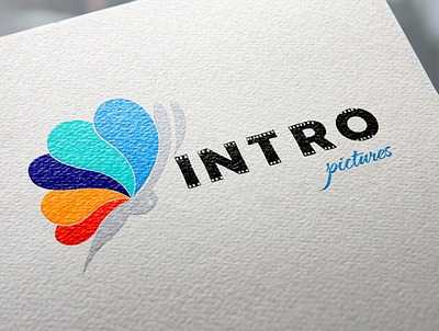 Intro Pictures Logo Design brand identity branding design graphic design icon logo print typography vector