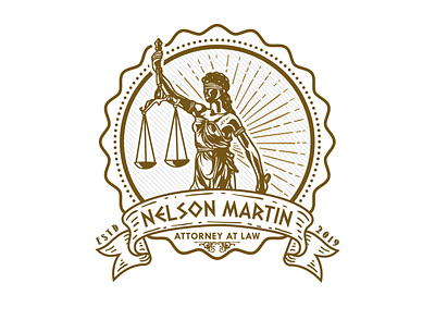 Logo proposal design for "Nelson Martin" - Attorney in Law brand identity branding brochure design design graphic design icon logo print typography vector