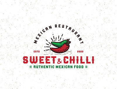 Vintage logo design for a Mexican Restaurant brand identity branding design graphic design icon logo print typography vector