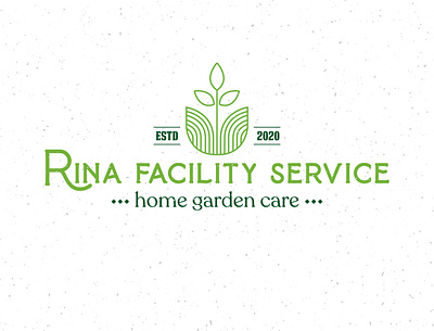 Vintage minimal logo design for a gardening company brand identity branding design graphic design logo print typography vector