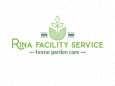 Vintage minimal logo design for a gardening company