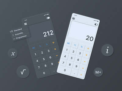 Neumorphism iOS Calculator