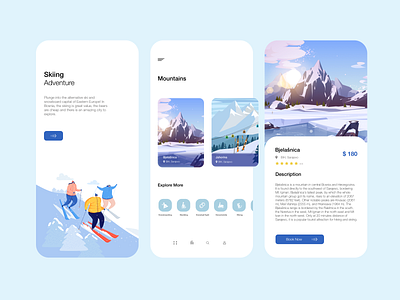 Skiing Adventure App