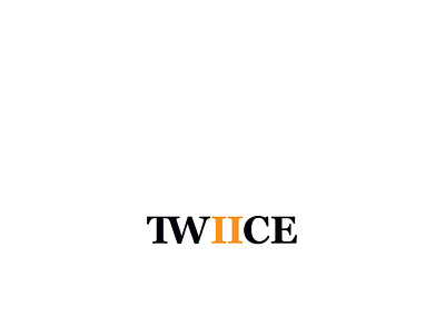 Twiice logo branding colorful design elegant design fashion flat geometric design logo minimal typography