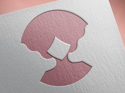 Personal Logo Design beige design feminine feminine design feminine logo feminist flat flatdesign illustraion logo personal logo pink pink logo ui uidesign
