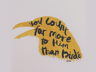 You Count Far More artwork christian hand drawn illustration jude dias painted