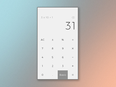 004 - Calculator (Daily UI Project) 004 calculator daily ui inspiration minimal ui