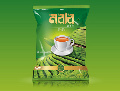 Nobab tea Packet brand design graphic design logo design nobab tea nobab tea print design