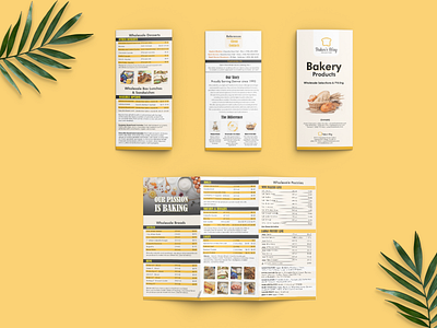 Trifold Menu Design for Baker's Way ad flyer design design inspiration flyer design flyer template graphic design illustration logo menu design agency menu template