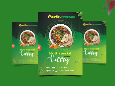 Caribe Express Menu Design