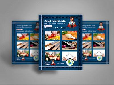 Restaurant Safety Hero Poster design inspiration flyer design flyer template menu design agency
