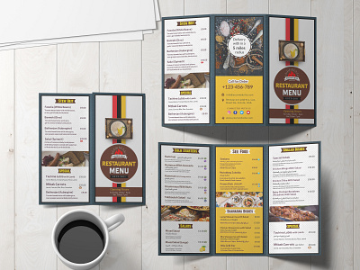 Restaurant Menu brochure design brochure layout brochure mockup brochure template menu desing promotional menu restaurant menu
