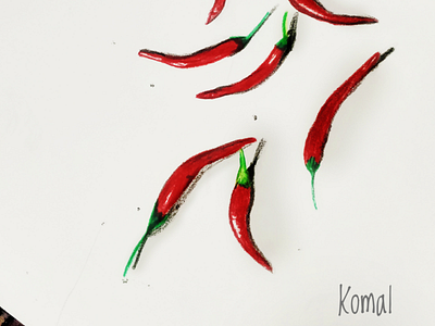 3D- Red Chilli 3d 3dart 3dartist colors drawing handdrawn illustration pencilcolors sketch sketches