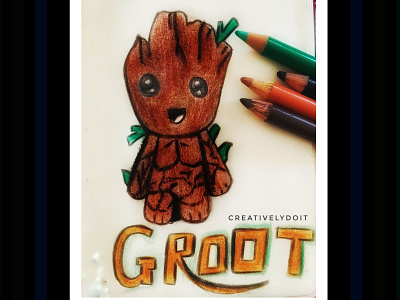 Cartoon Sketch - GROOT