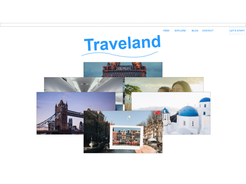 Travel Website Landing Page adobexd graphicdesign ui design uidesign uiux visual design webdesign website concept website design