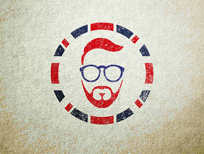 Joe Sanders Logo Concept beard branding british design eye faceapp faceicon glass illustration logo logos red teacher vector