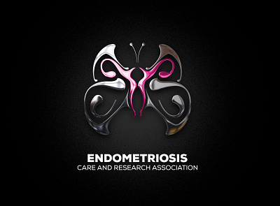 Endometriosi Care and Research Association Logo concept animal branding butterfly butterflytattoo care design endometriosi endometriosis illustration logo logos monogram tattoo tribal vector