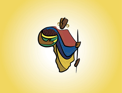 AfriCoffee africa branding coffee design drink food illustration logo logos masai sun vector